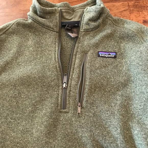 Patagonia large green quarter zip pullover - Picture 2 of 5